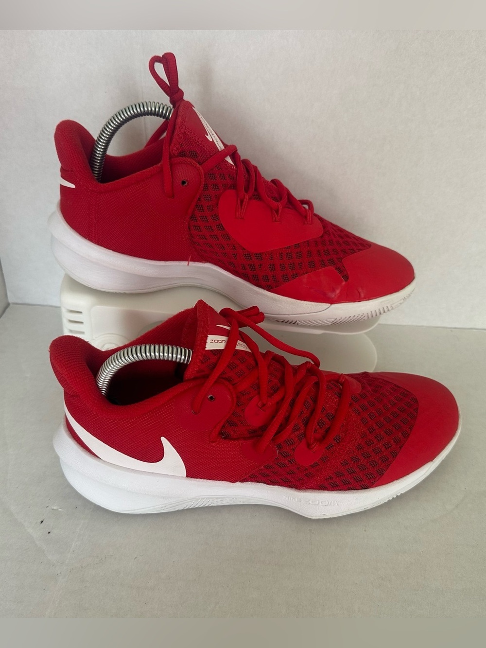 MEN’S NIKE ZOOM HYPERSPEED COURT (CI2964 610 00) SHOES RED/WHITE SIZE 7